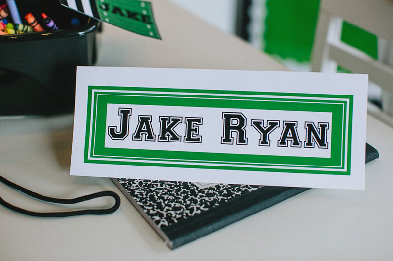 Nameplates - Solid Color | Totally Teamwork | UPRINT | Schoolgirl Style
