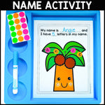 ABC Coconut Tree | Printable Classroom Resource | Glitter and Glue and Pre-K Too