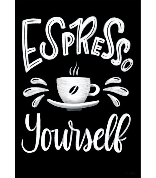Industrial Cafe 'Espresso Yourself' Poster by UPRINT