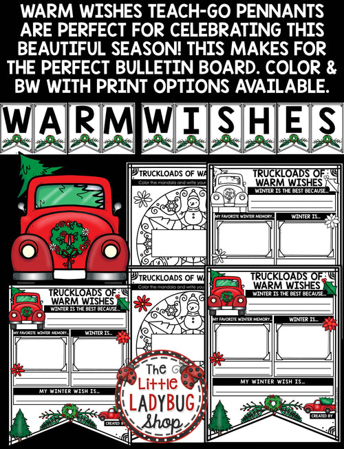Christmas Truck December Writing | Bulletin Board | Printable Teacher Resources | The Little Ladybug Shop