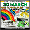 Fine Motor March Activities March Morning Work | Printable Classroom Resource | One Sharp Bunch