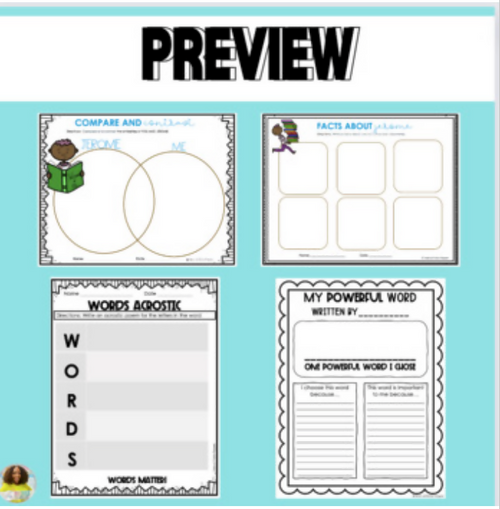 The Word Collector Book Companion | Printable Classroom Resource | Tales of Patty Pepper