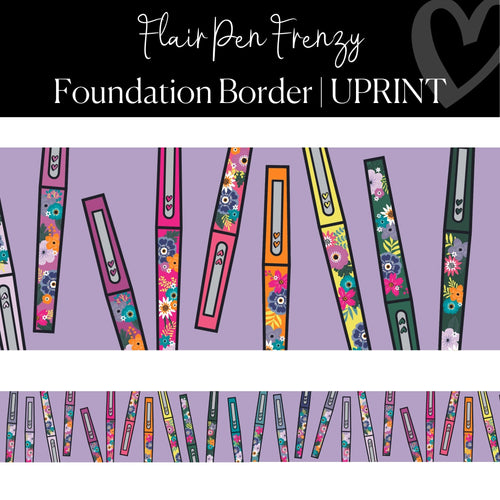 Fringe Foundation Printable Border, Simply Boho, UPRINT