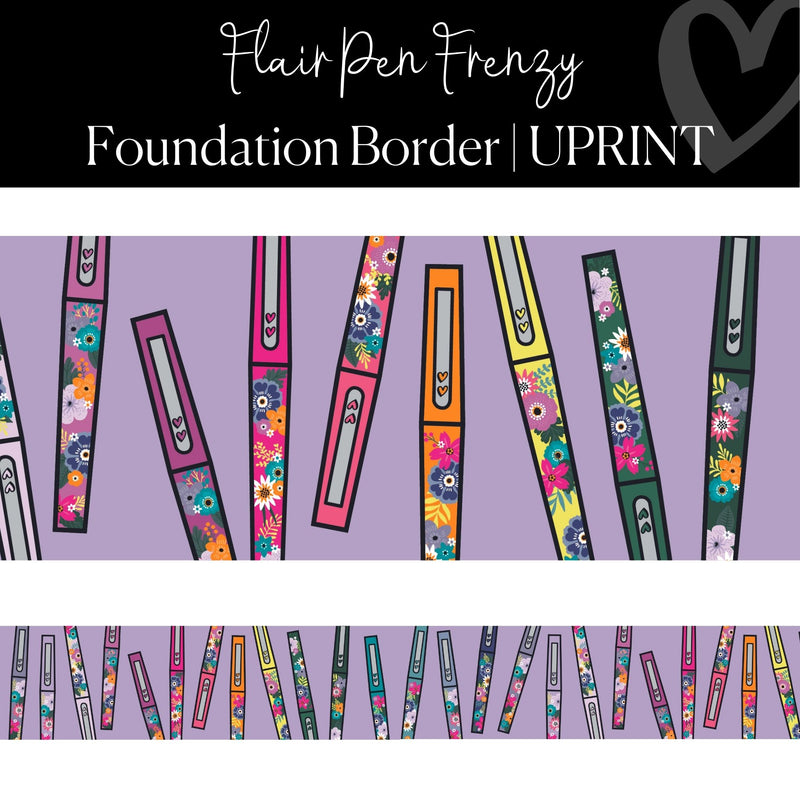 Digital Printable Classroom Flair Pen Border by UPRINT