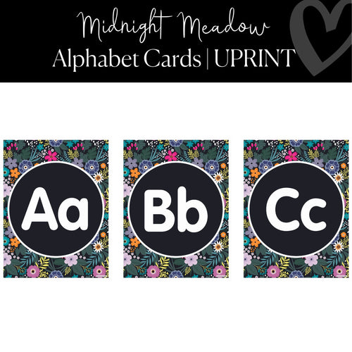 Floral Alphabet Posters