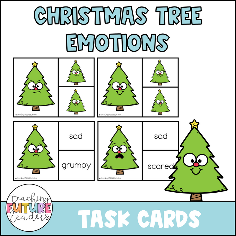 Christmas Tree Emotions Task Cards | Printable Teacher Resources | Teaching Future Leaders