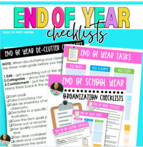 End of the Year Checklist by Tales of Patty Pepper