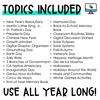 Year Long Digital Social Studies + Science Activities | Includes Holidays