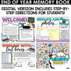 End of the Year Memory Book Print and Digital | End of the Year Activities