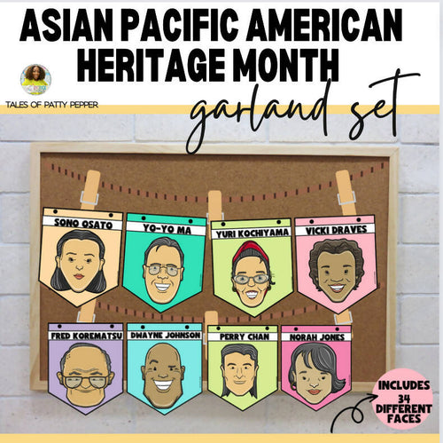 Asian Pacific American Heritage Month Garland Set by Tales of Patty Pepper