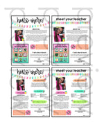 Meet The Teacher Template | Good Vibes | Aloha Kindergarten