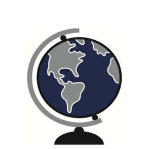 Globe Cut Out World Traveler by UPRINT