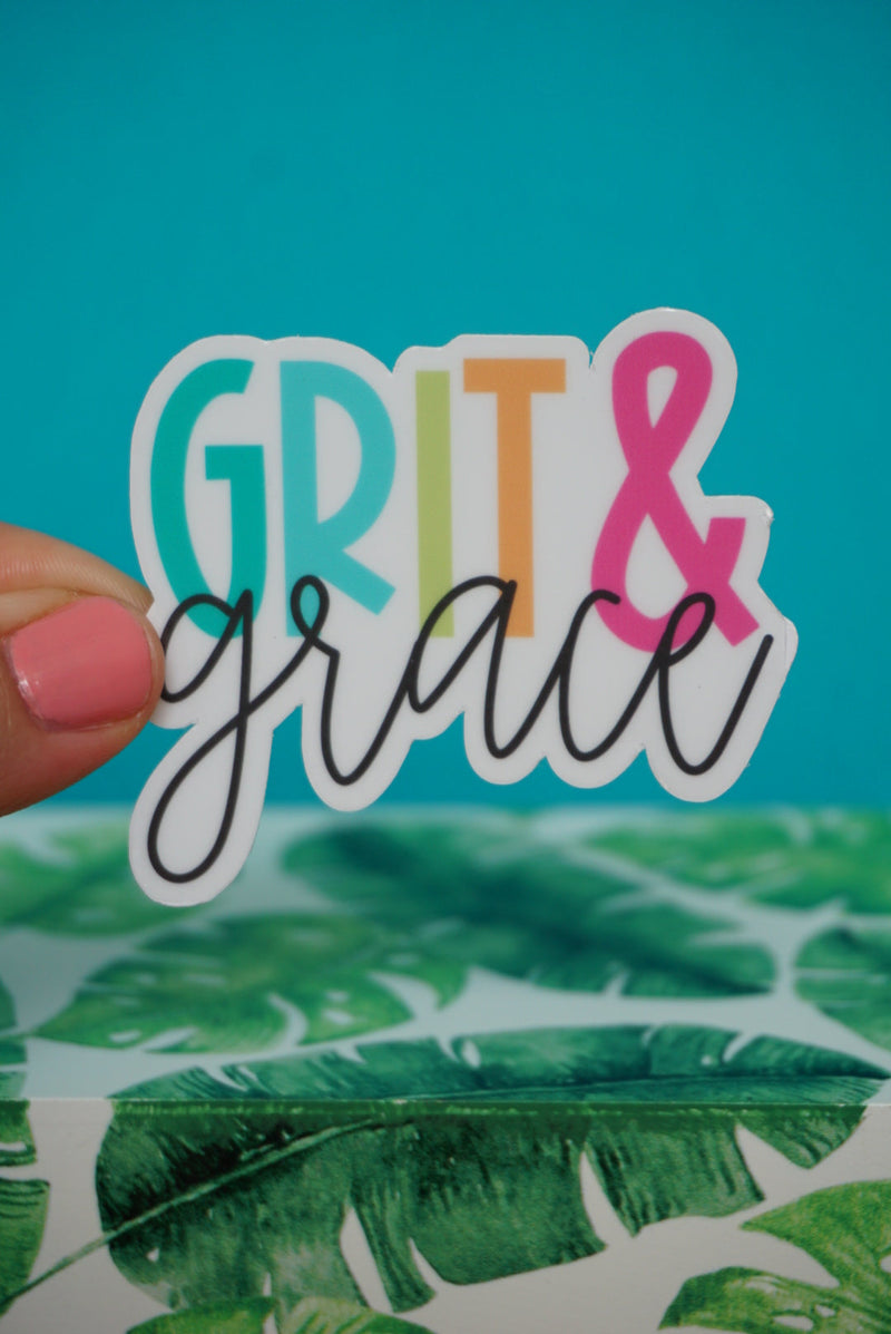 Grit and Grce Sticker by The Pinapple Girl Design Co.