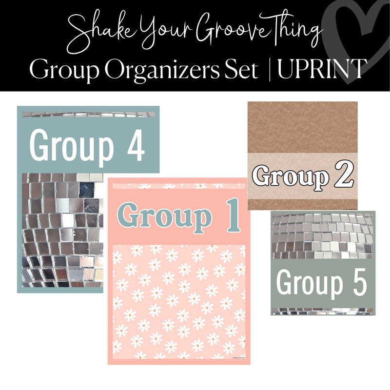 Printable Group Organizer Set Shake Your Groove Thing by UPRINT