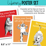Library Lessons Library Skills Posters | How to Treat a Book | Miss M's Reading Resources