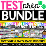 Reading ELA & Math Test Prep Review Games Testing Strategies & Motivation BUNDLE