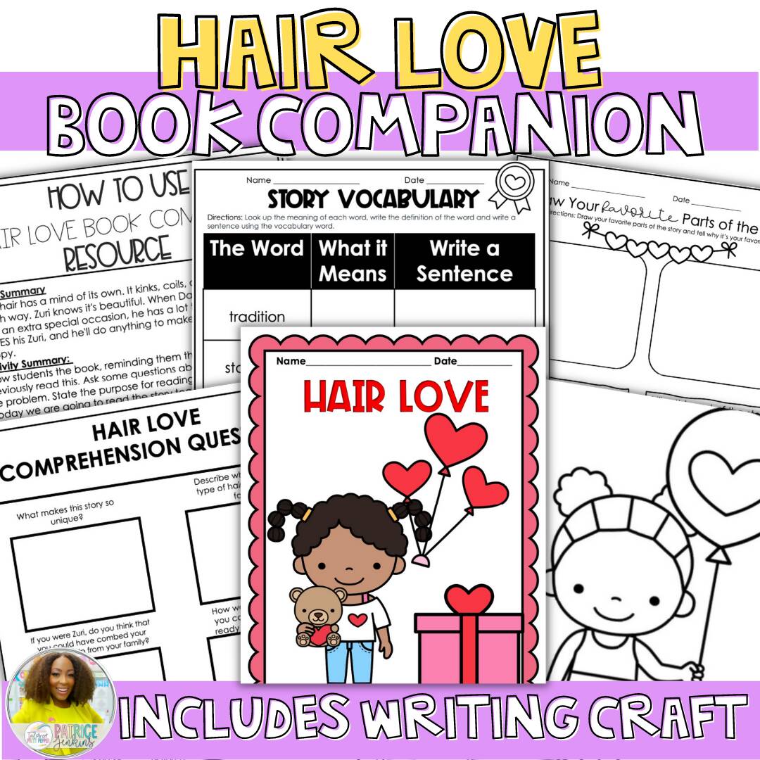 Hair Love Book Companion & Writing Craft Schoolgirl Style