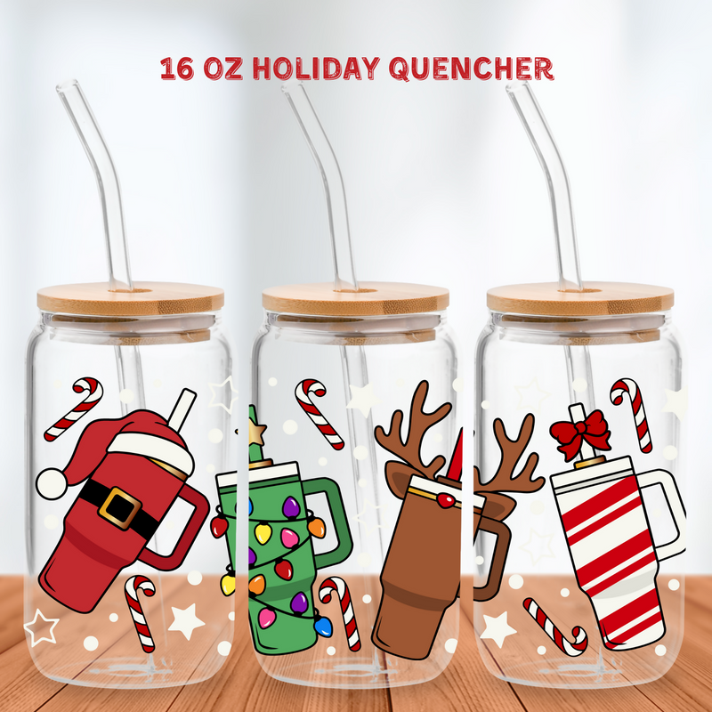 Holiday Quenchers | Glass Can | Crafting by Mayra | Hey, TEACH!