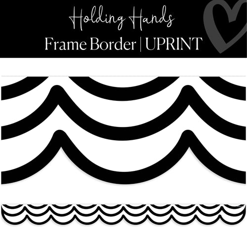 Printable Classroom Border Foundation Border  Holding Hands by UPRINT 
