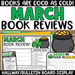 St. Patrick's Day Activities March Bulletin Board Book Report Review Template