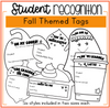 Fall Student Recognition Tags Positive Note Home and Staff Shout Out | Printable Classroom Resource | Mrs. Munch's Munchkins