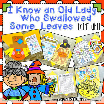 I Know An Old Lady Swallowed Some Leaves | Mini Unit | Printable Teacher Resources | KinderbyKim