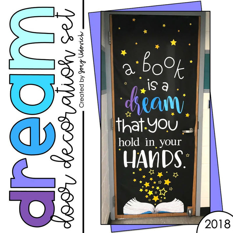 A Book is a Dream Printable Door Decor by Joey Udovich