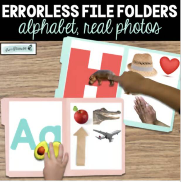 Errorless File Folders - Alphabet, Real Photos
