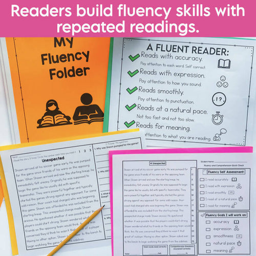 5th Grade Reading Fluency Passages with Comprehension Questions