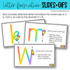 Handwriting Practice for Letter Writing GIFs | Letter Tracing Digital Resource