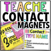 Teache Contact Magnets by Miss West Best