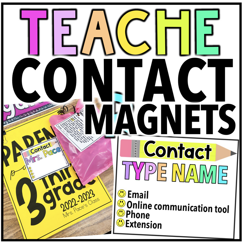 Teache Contact Magnets by Miss West Best