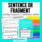 Sentence or Fragment Writing | Sentence Level Writing