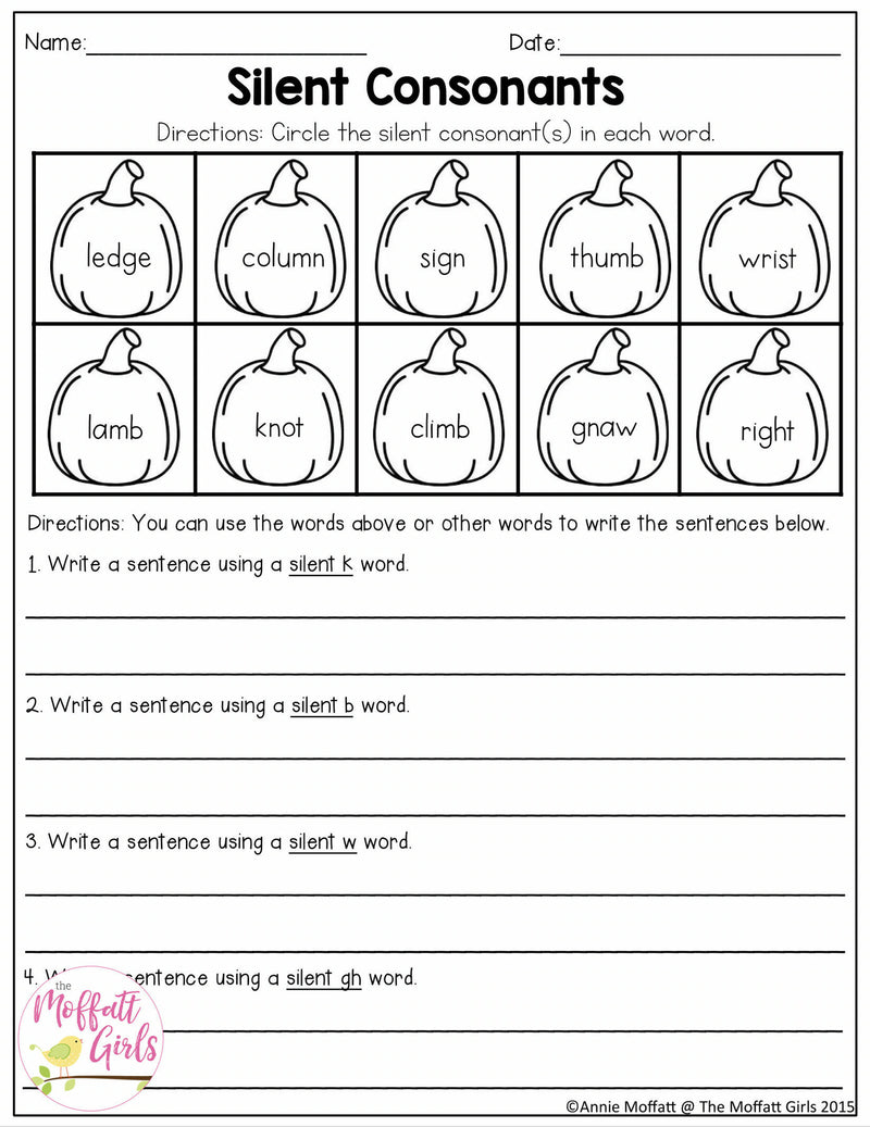 3rd Grade October NO PREP Packet | Printable Classroom Resource | The Moffatt Girls