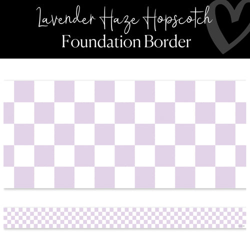 Checkered Straigher Border Lavendar Haze Hopscotch Foundation Border by Flagship