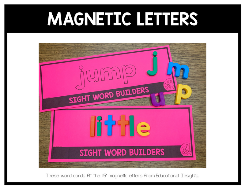 Sight Word Practice | Fine Motor Sight Word Activities | Word Work Center