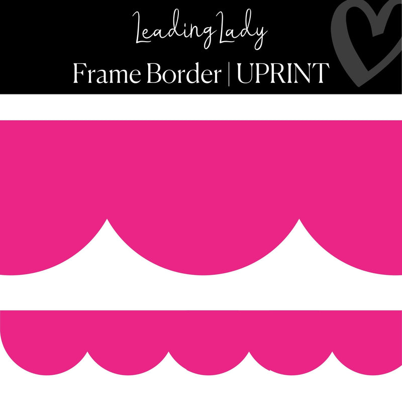 Digital Printable Classroom Hot Pink Bulletin Border by UPRINT