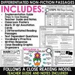 Spring Close Reading Comprehension Passages & Questions Differentiated Reading