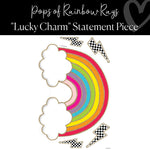 Pops of Rainbow Rays Classroom Decor "Lucky Charm" Statement Piece by ULitho