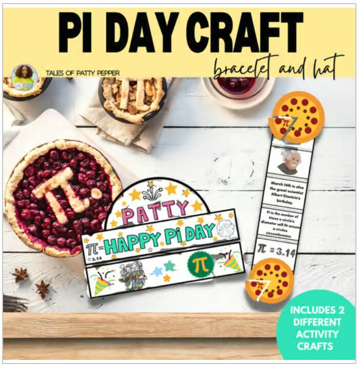 Pi Day: Celebration Hat & Bracelet Craft – Schoolgirl Style