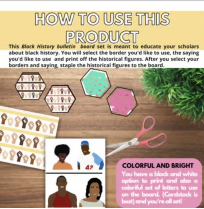 Black History: Historical Figures Bulletin Board Kit | Printable Resource | Tales of Patty Pepper