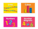 NEON Math Supply Labels | Just Teach  | UPRINT | Schoolgirl Style