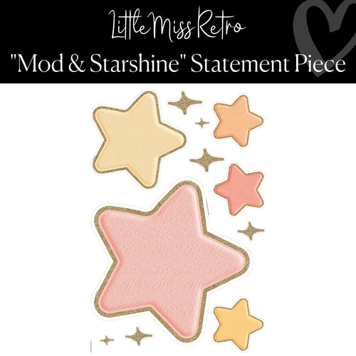 star statement piece with puff star cut-outs
