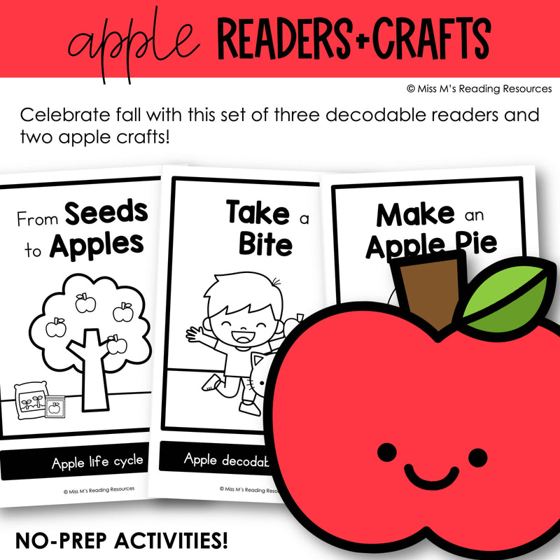 Fall Bulletin Board and Decodable Readers | Printable Classroom Resource | Miss M's Reading Reading Resources