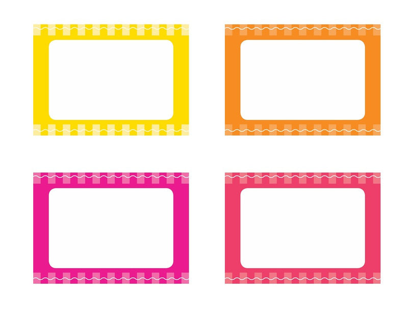 NEON Early Childhood Nameplates AND Name Tags  | Just Teach | UPRINT | Schoolgirl Style