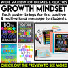 Motivational Posters and Quotes, Growth Mindset Bulletin Board, Classroom Decor