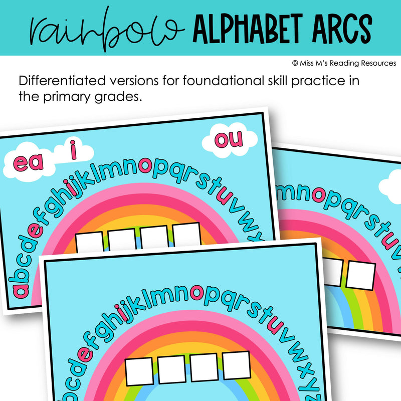 Alphabet Arc Word Work Center Magnetic Letter Mats | Printable Classroom Resource | Miss M's Reading Reading Resources
