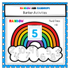 Prek & Kinder Raindrops & Rainbows Number Activities