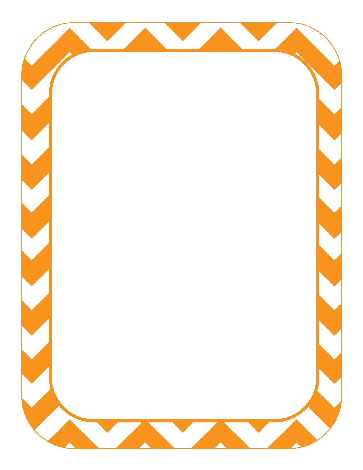 Chevron Printable Frame Chevron Page Border