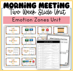 Morning Meeting Zones of Emotions and Regulation Skills Unit Slides and Printables Social Emotional Learning | Printable Classroom Resource | Mrs. Munch's Munchkins